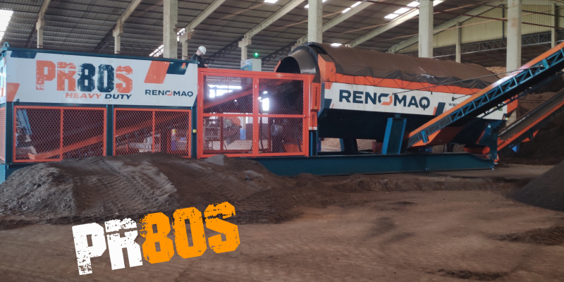 Peneira giratória modelo PR80S